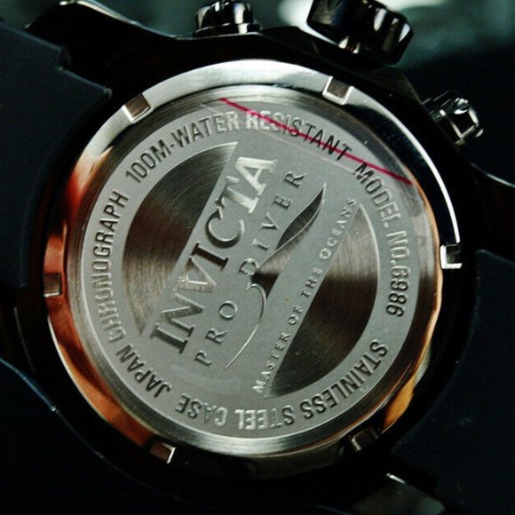 Jet Black 48mm Men's Professional Diver Watch